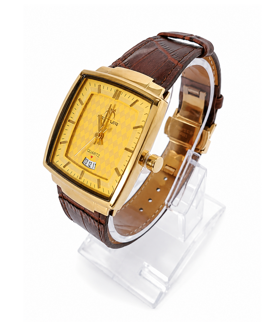 Classic Gold Square Dial Men’s Watch