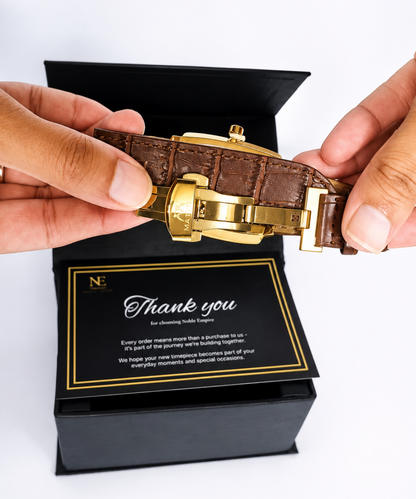 Classic Gold Square Dial Men’s Watch