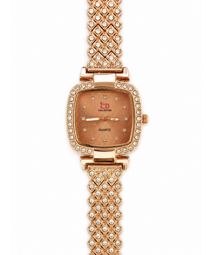 Rose Gold Crystal Women’s Watch