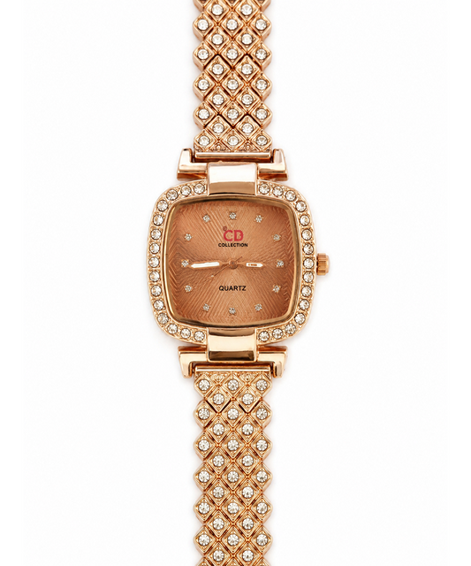 Rose Gold Crystal Women’s Watch