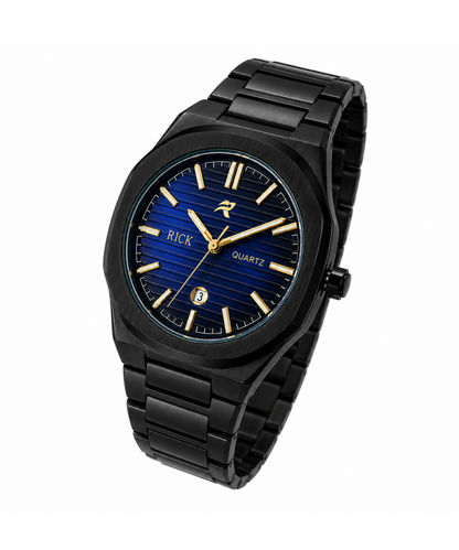 Men’s Modern Black Chain Watch